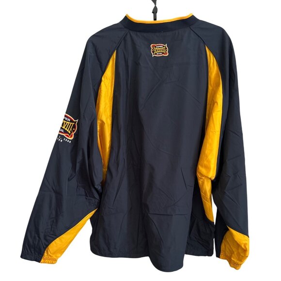 Vintage Reebok NFL Super Bowl XXXVIII Pullover Jacket XL Team Apparel On Field - Picture 3 of 7